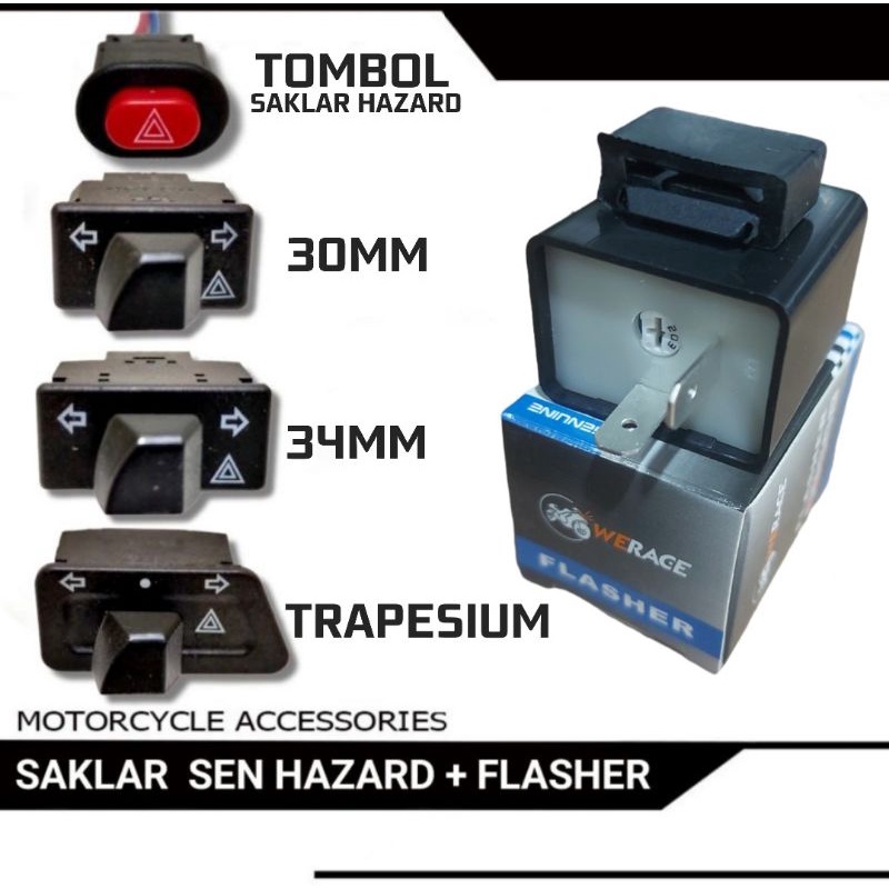 PAKET HEMAT SAKLAR SEN PLUS FLASHER SEN SETELAN UNTUK MOTOR MATIC HONDA