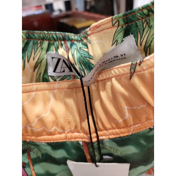 Celana Pendek pria Motif Pantai Original Zara man 30-31