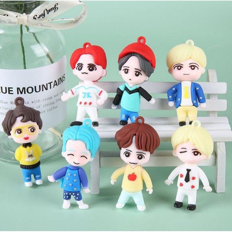 [BISA COD] Gantungan kunci karakter BTS gantungan kunci BTS ganci BTS