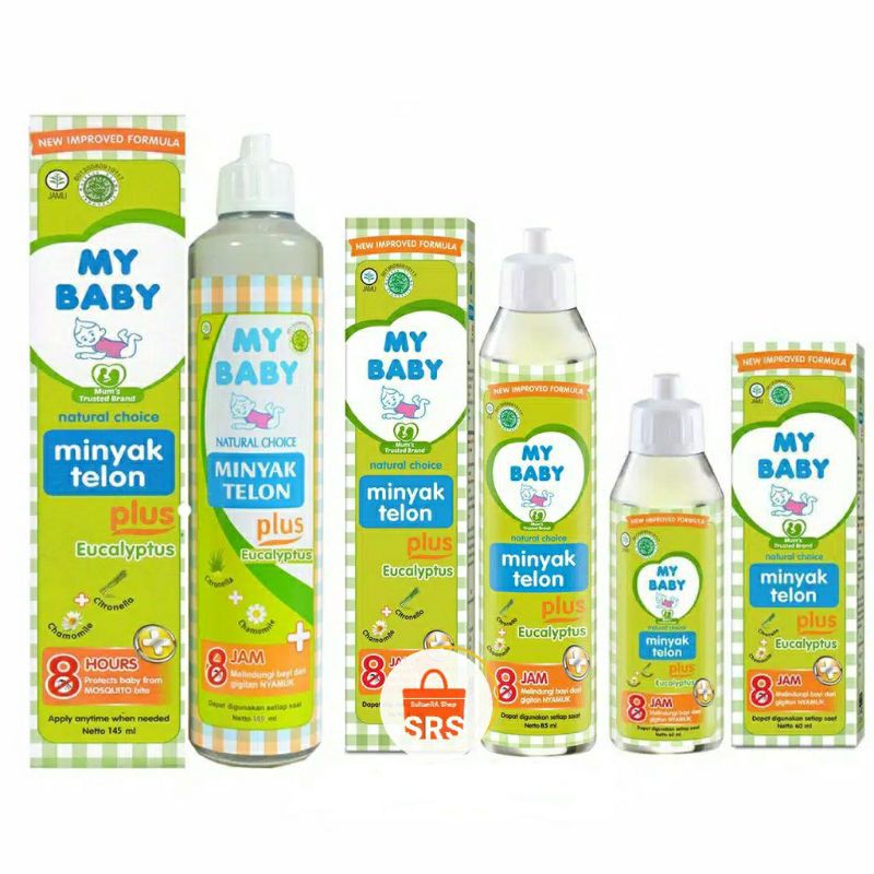 MY BABY Minyak Telon Plus Eucalyptus Lavender 150ml, 90ml, 60ml, 30ml | 8 Jam | 12 Jam Telon Anak / Bayi / Balita