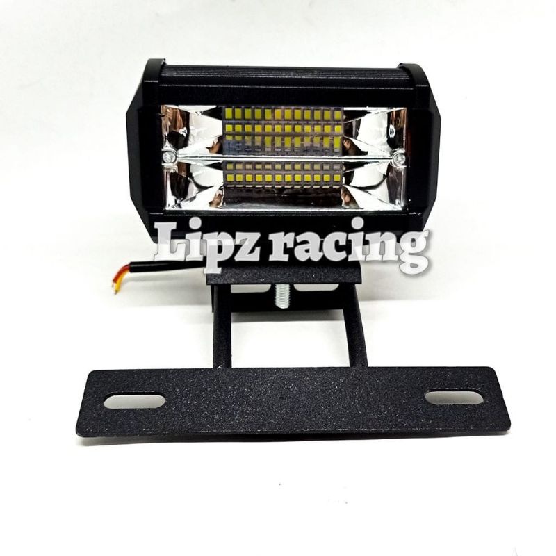 LAMPU tembak sorot cr7 led bar cree CWL 24 MATA+ BREKET dudukan depan