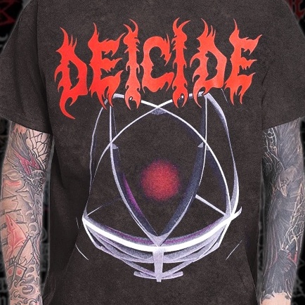 Kaos Band Vintage T-shirt Wash Deicide_064