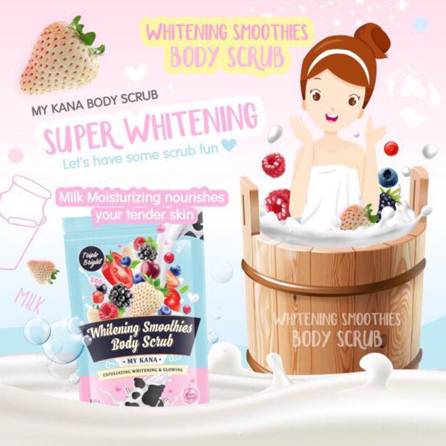 Produk Unggulan Whitening Body Scrub My Kana Hot Sale