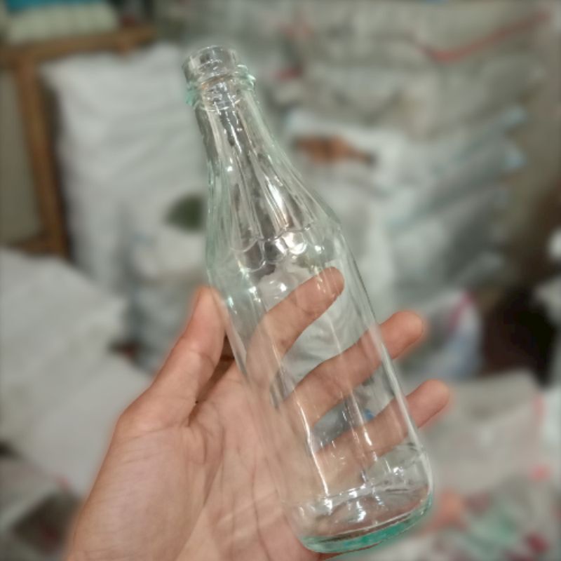 BOTOL KACA BOTOL SAUS 330 ML TANPA TUTUP/1PCS