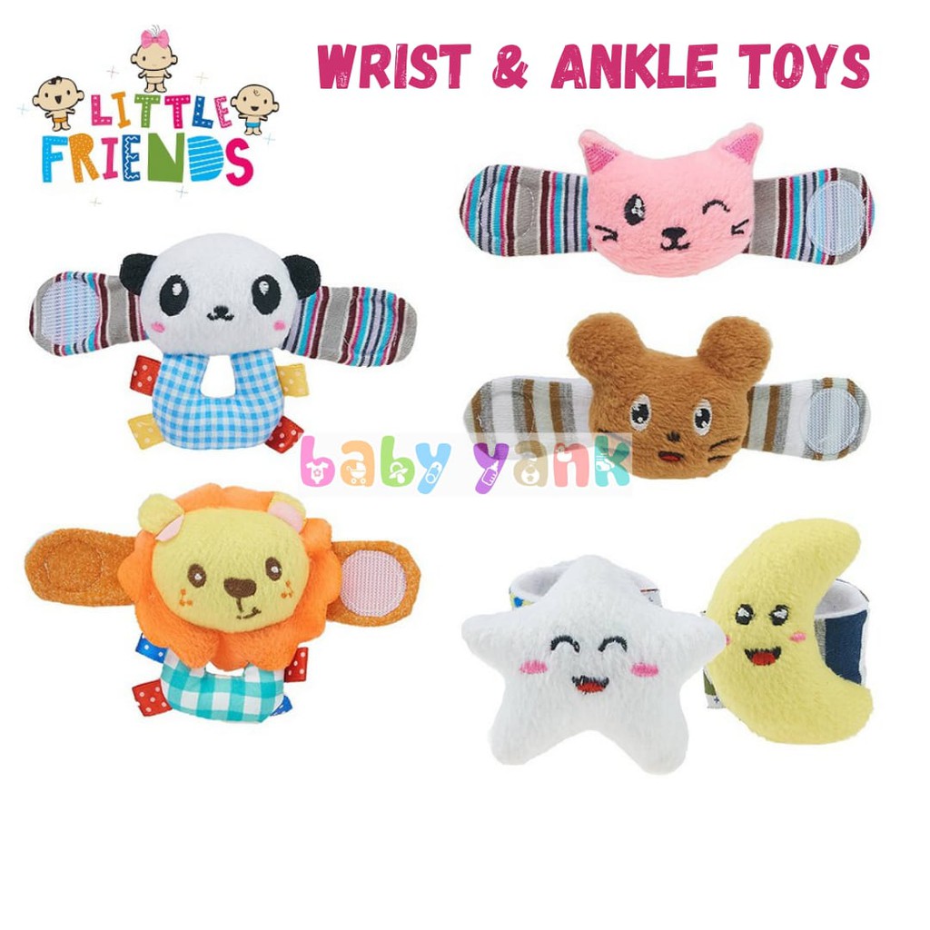 ♥BabyYank♥ Little Friends Wrist and Ankle/Mainan Gelang Rattle Bayi /Mainan Edukasi Bayi LFW1010 LFW1020 LFW103