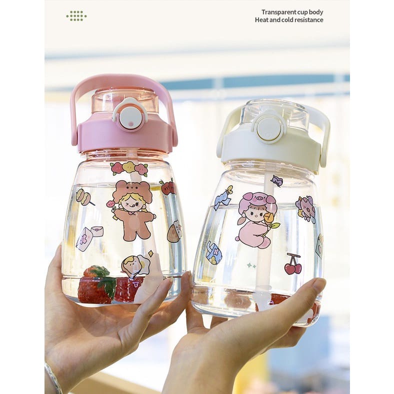 LID099 Botol Minum Air Mancur Bayi/ Balita Dengan Tali Import