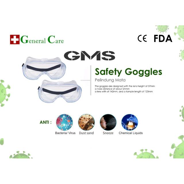 Kacamata Goggles Medical General Care / Kacamata Goggle Medis