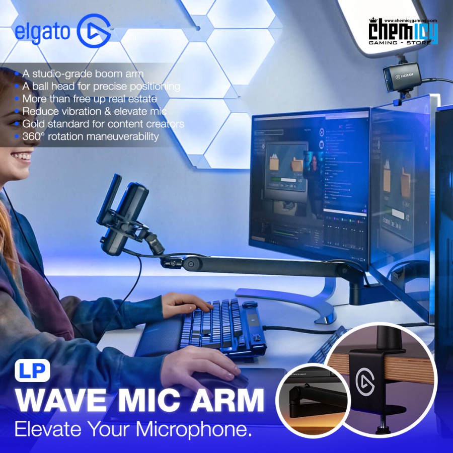 Elgato Wave Mic Boom Arm LP / Low Profile