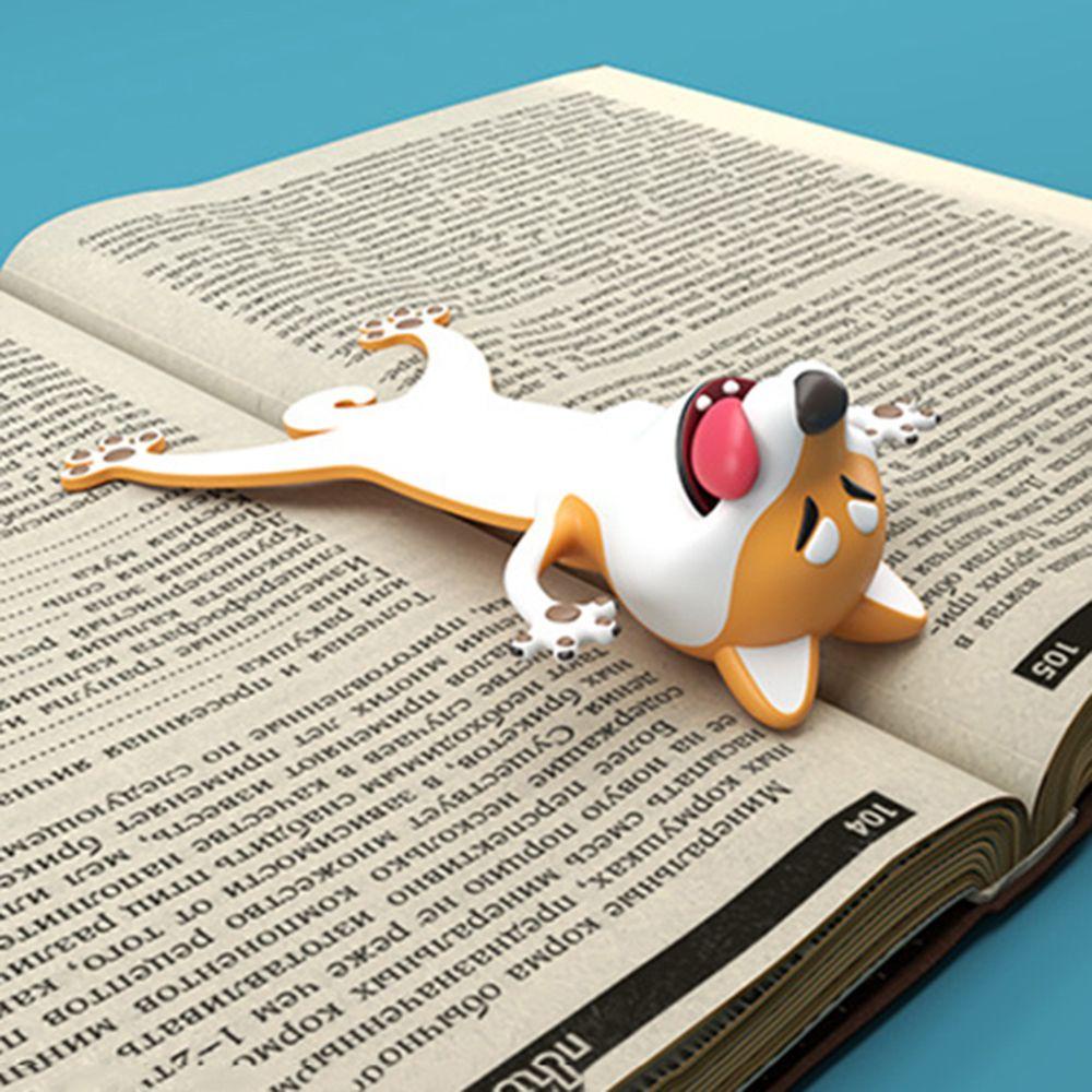 Bookmark Shiba Inu Panda Penanda Buku PVC Lucu Kreatif