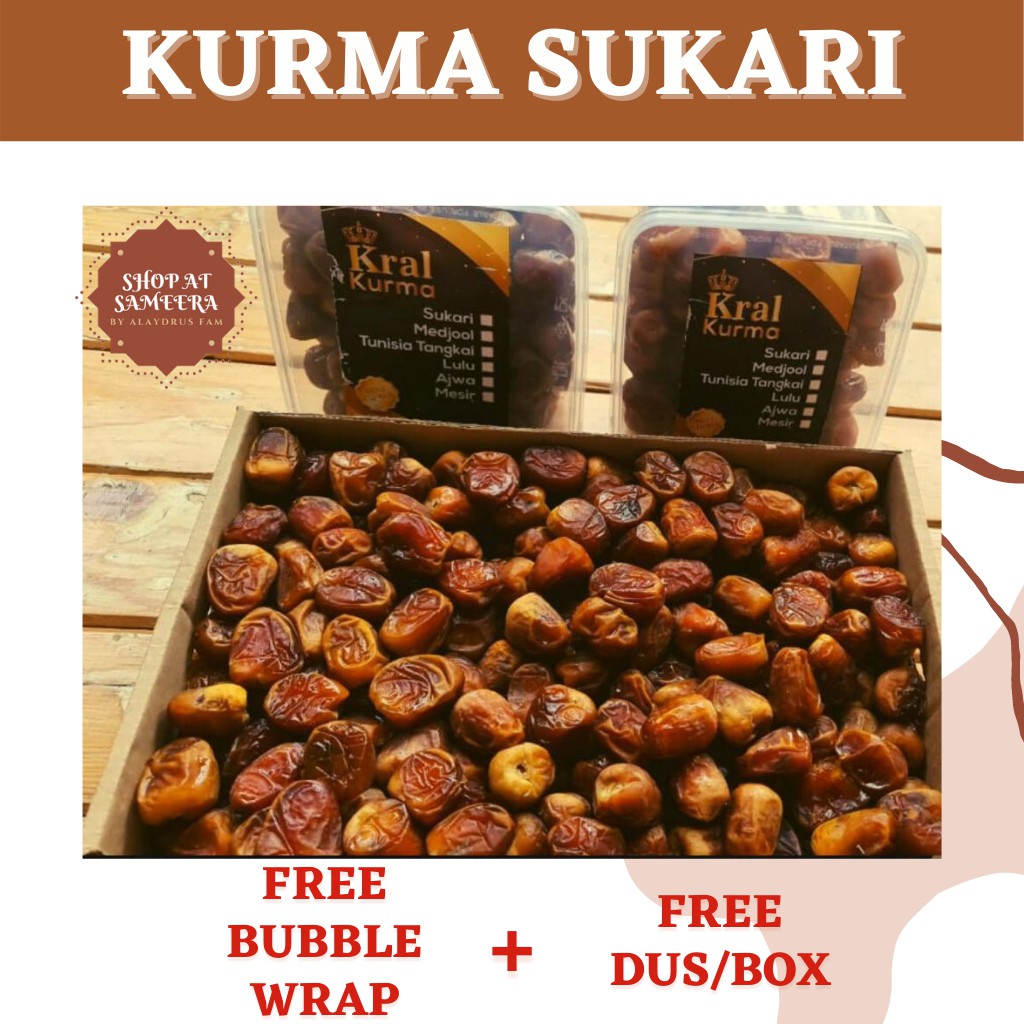 

KURMA SUKARI PREMIUM / KURMA SUKARI 1 KG / KURMA SUKKARI ASLI MADINAH