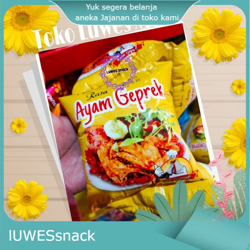 

ayam geprek isi 10pcs-snack jadul-makanan ringan-chiki-jajanan jadul-krupuk pedas