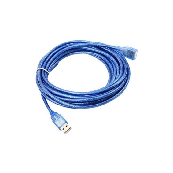 kabel USB 2.0 to extension 5meter transparan / kabel USB m to f 5meter transparan