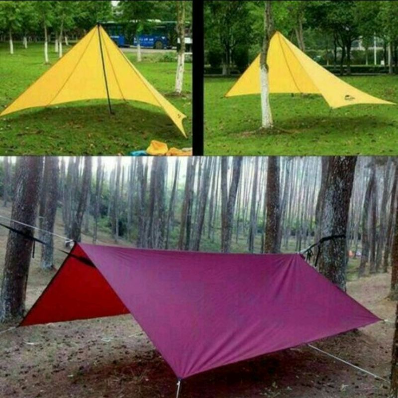 FLYSHEET UKURAN 3x2 3x3 3x4 PELINDUNG TENDA WATERPROOF BERGARANSI