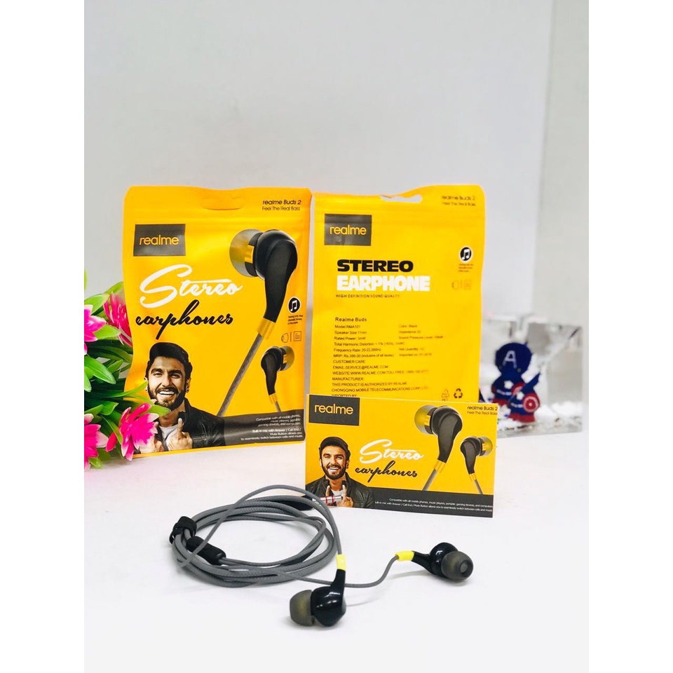 GROSIR Headset earphone realme RMA103 / RM 103 / RM-103 Stereo Earphone