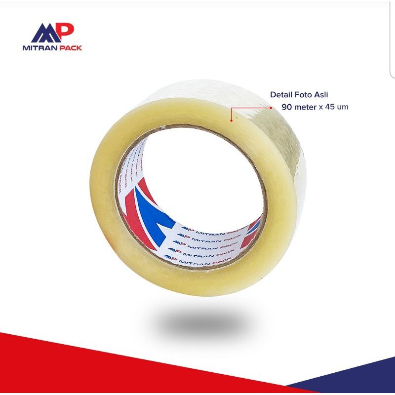 

Lakban Bening JUMBO+TEBAL 48mm 90yard Super Lengket