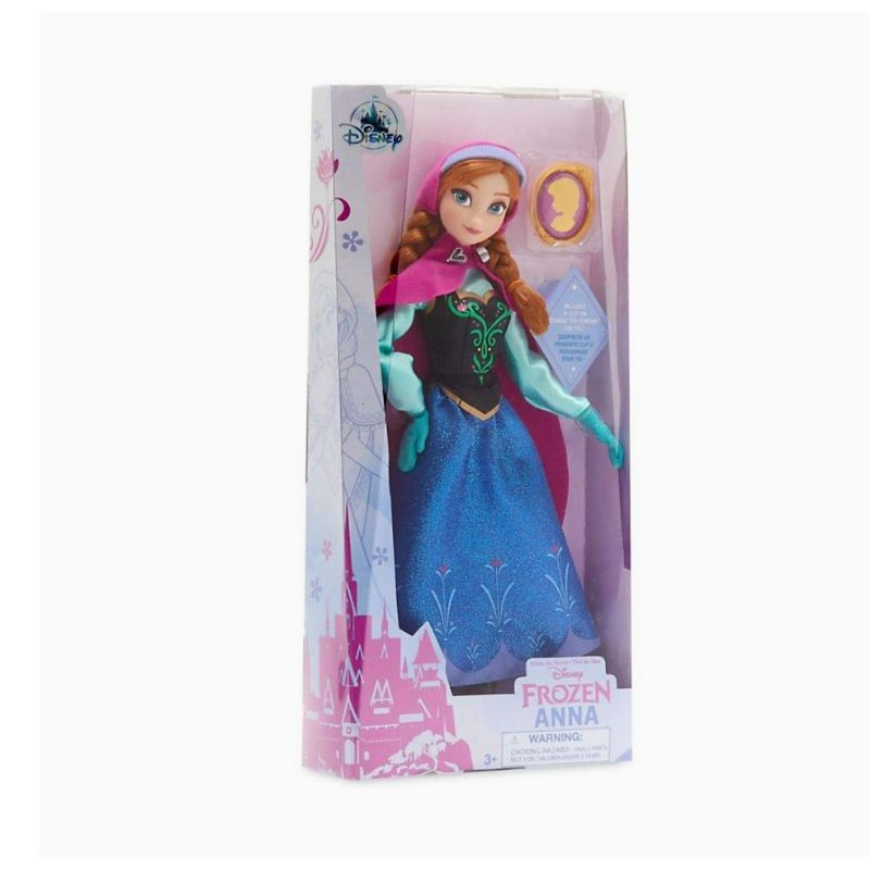 Disney Anna Classic Doll with Pendant – Frozen –11 ½ Inches