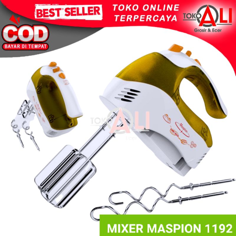 Mixer Maspion 1192 turbo mixer kue hand mixer