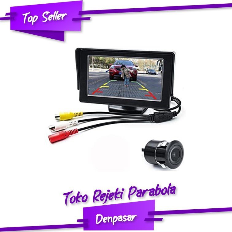 TRP Monitor Mini Rear View TTFT LCD 4.3 Inch TV Parabola New Release