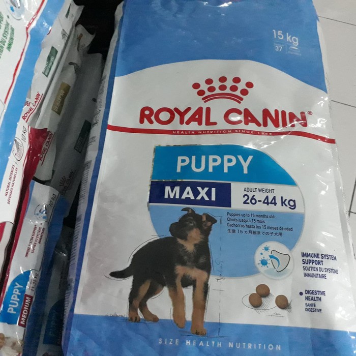 Expedisi Makanan Anak Anjing Royal Canin Maxi Puppy 15 kg RC Junior 15kg