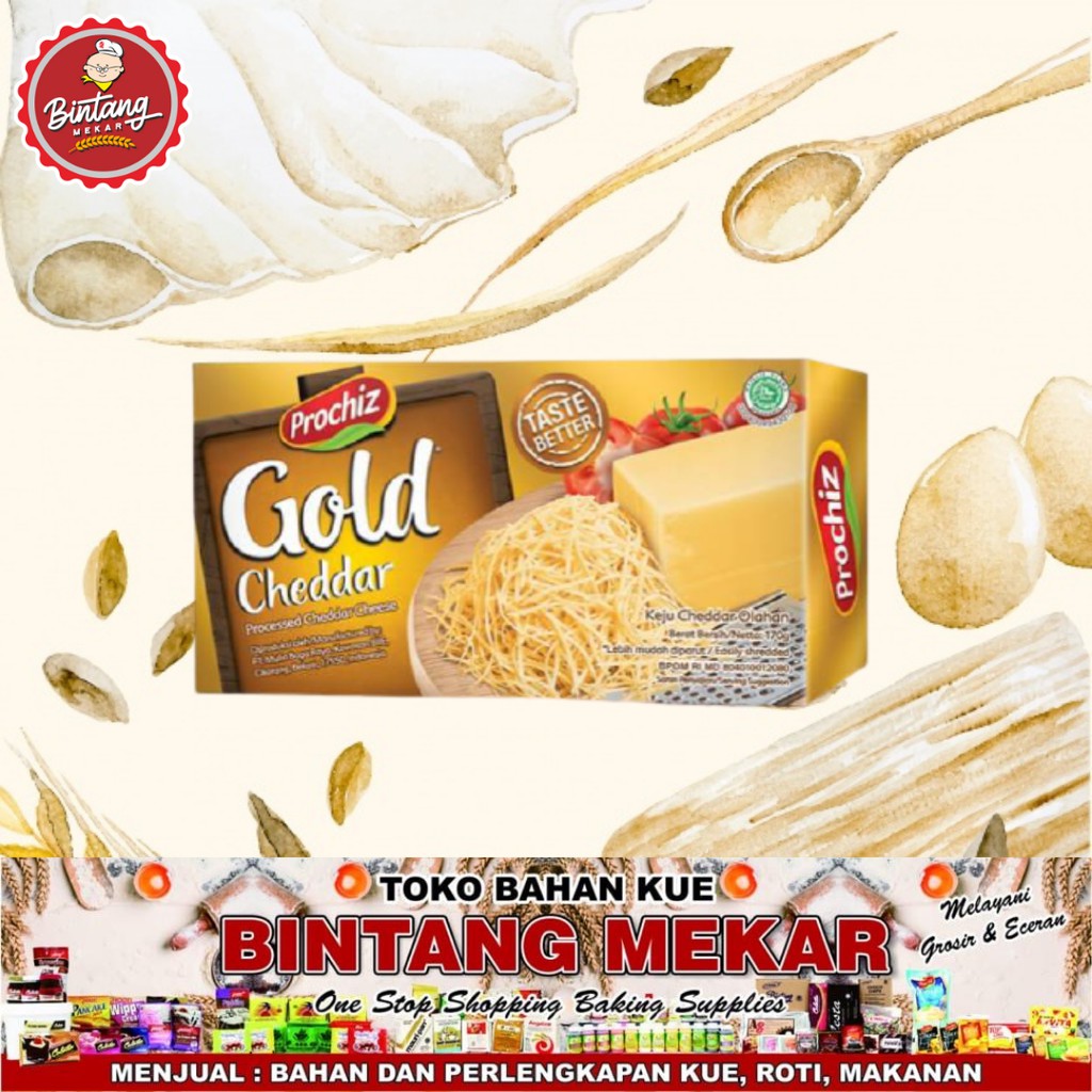 

Keju Prochiz Gold Cheddar 160 gr