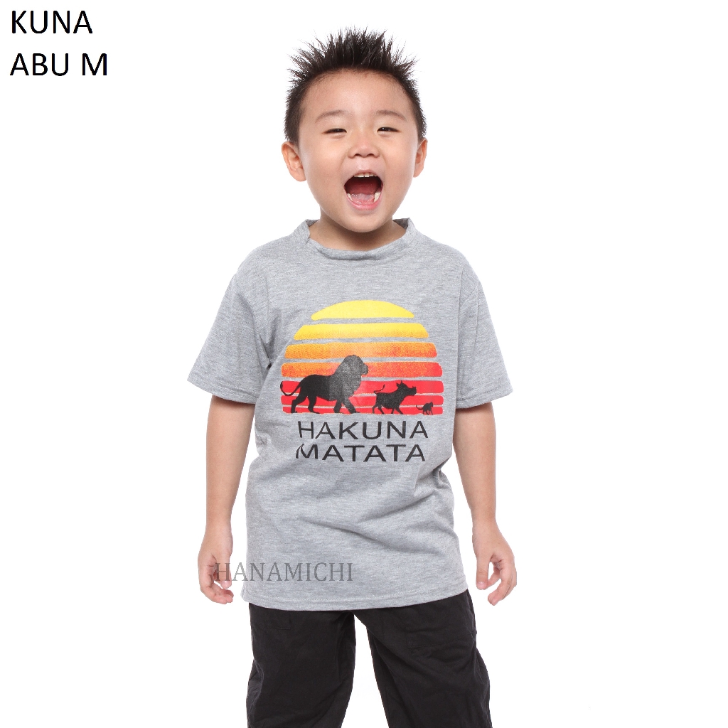 Hanamichi KUNA Kaos Sablon Anak Lengan Pendek