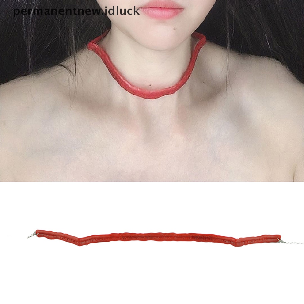 Kalung Choker Bentuk Darah Untuk Dekorasi Pesta Halloween