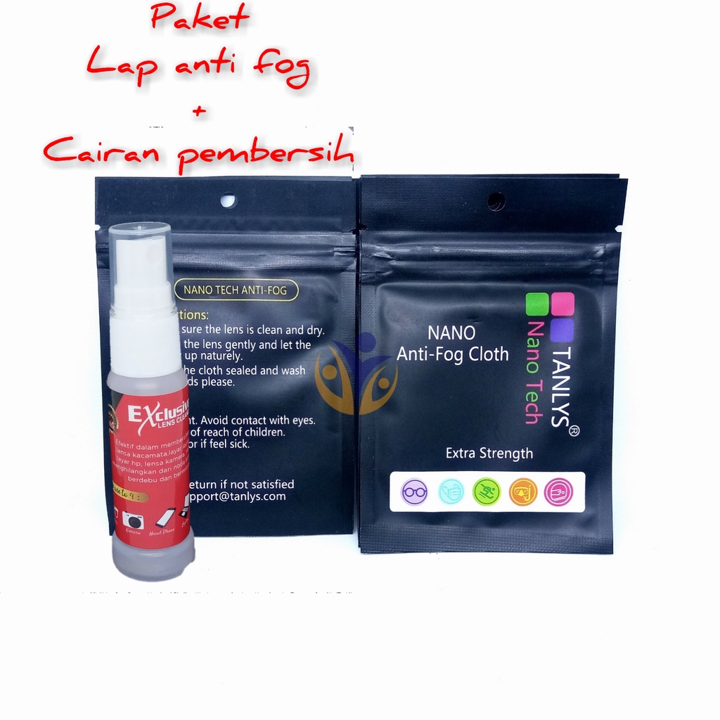 Anti fog lap microfiber untuk lensa kacamata