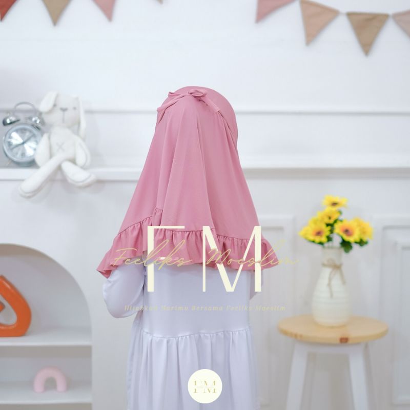 Hijab Anak TK Zihan 3-6thn / Jilbab nyaman murah adem kerudung kualitas PREMIUM