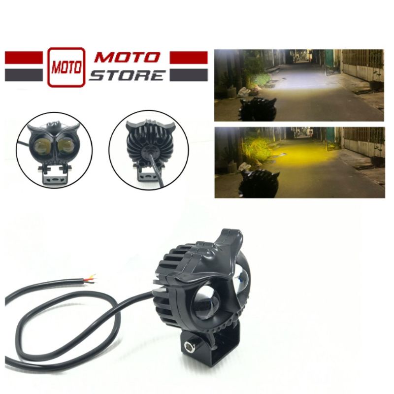 Lampu Tembak Owl D2 Kuning Putih