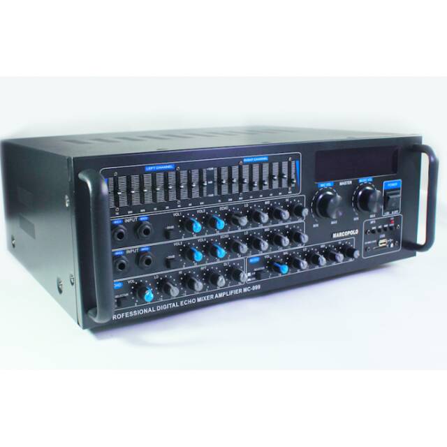 Amplifier Profesional karaoke Digital Echo mixing + Bluetooth MARCOPOLO MC-999