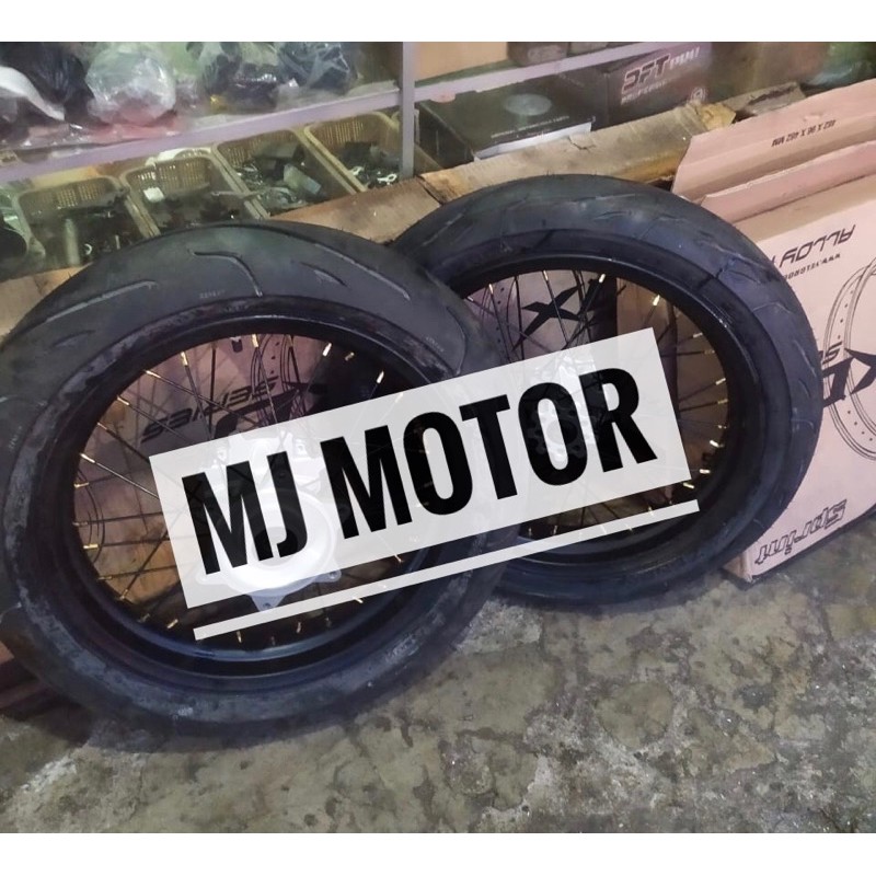 Paketan CRF Plus Ban 17x300x350 BONUS CAKRAM - MERK & MOTIF BAN TERGANTUNG STOCK