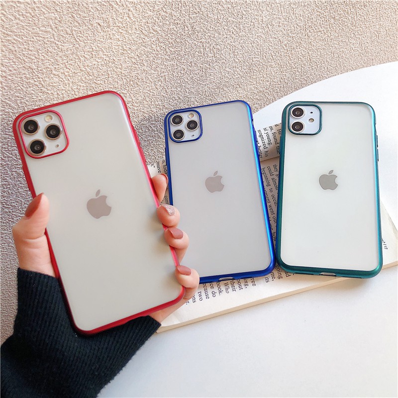 case iPhone 6 7 8plus X XS XR MAX 11Pro Max galvanized matte TPU