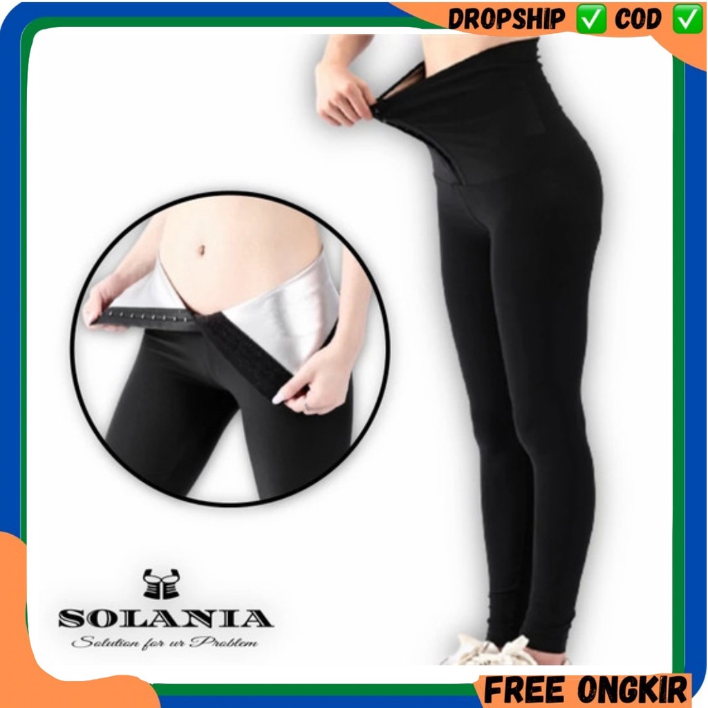 SOLANIA KANCING PANT SILVER (PANJANG)