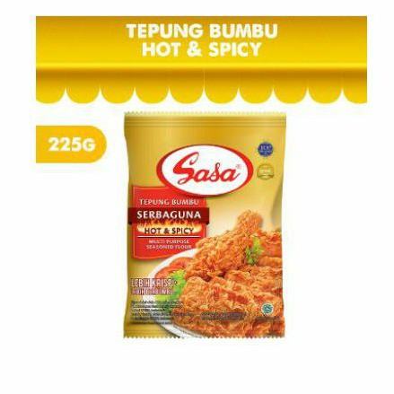 

Sasa tepung bumbu serbaguna hot and spicy 210gr