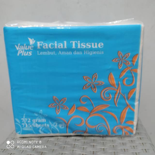 Value plus facial tissue 772 gram