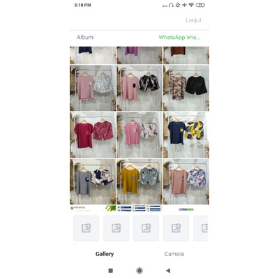 Setelan Baju tidur baju rumah wanita cewek