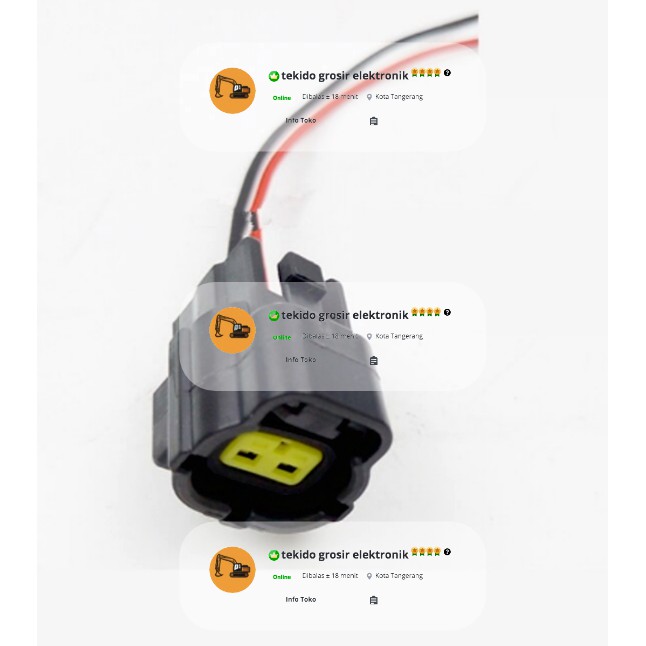 SOKET KABEL VALVE SOLENOID KOBELCO SK200