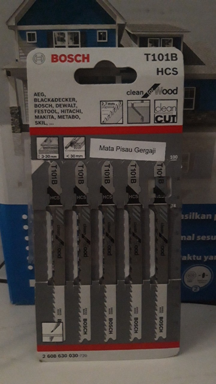 Bosch Mata Jigsaw Kayu T101b Mata Gergaji Jig Saw