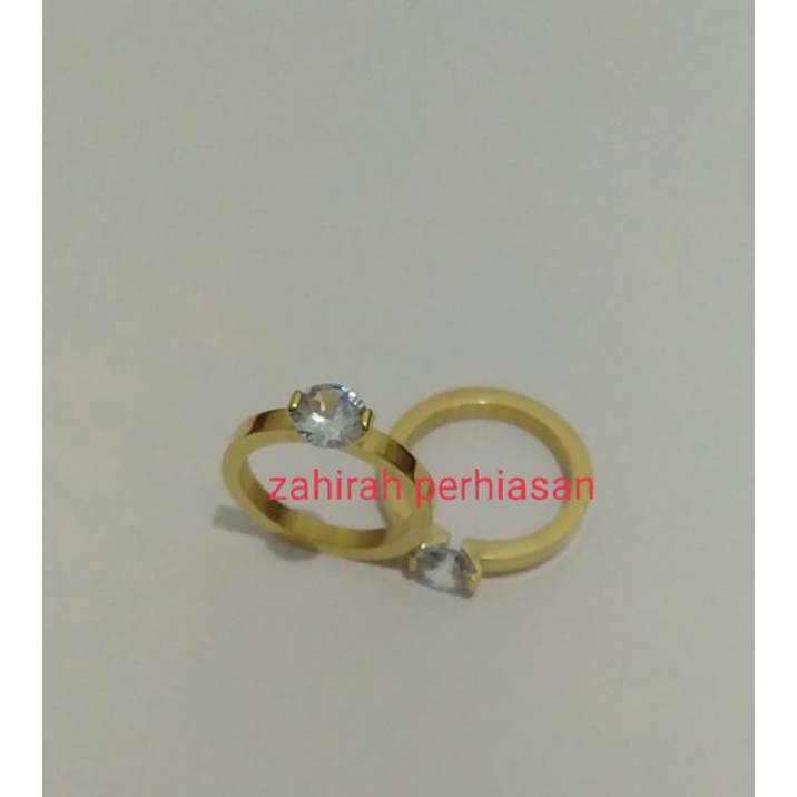 CINCIN WANITA COIN MATA SATU ANTI LUNTUR 880