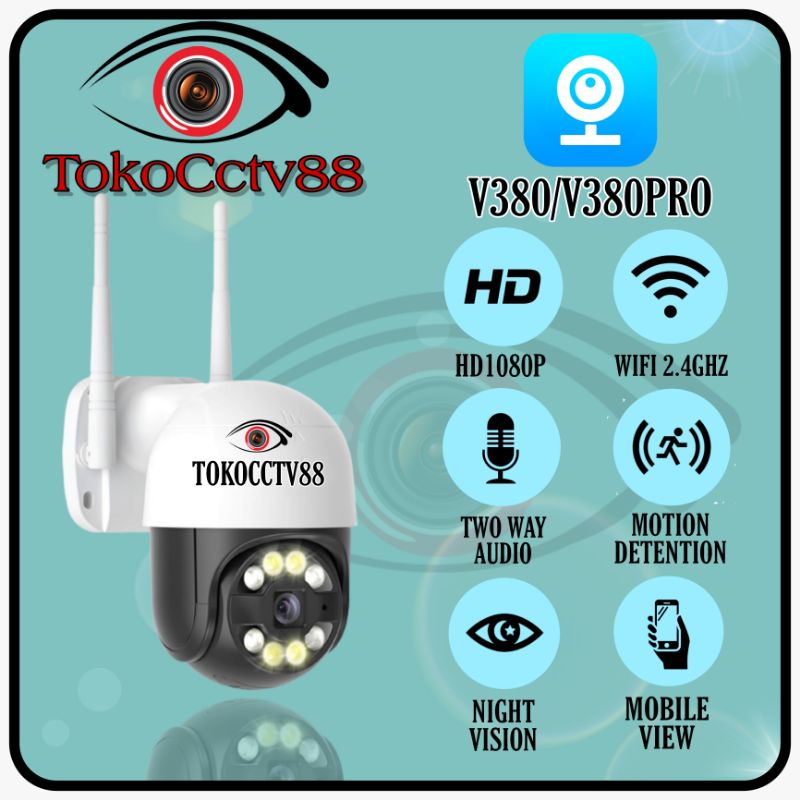 IP Camera CCTV Outdoor CCTV Wifi 360 PTZ Pan Tilt 8 MP V380 Pro Speed Dome