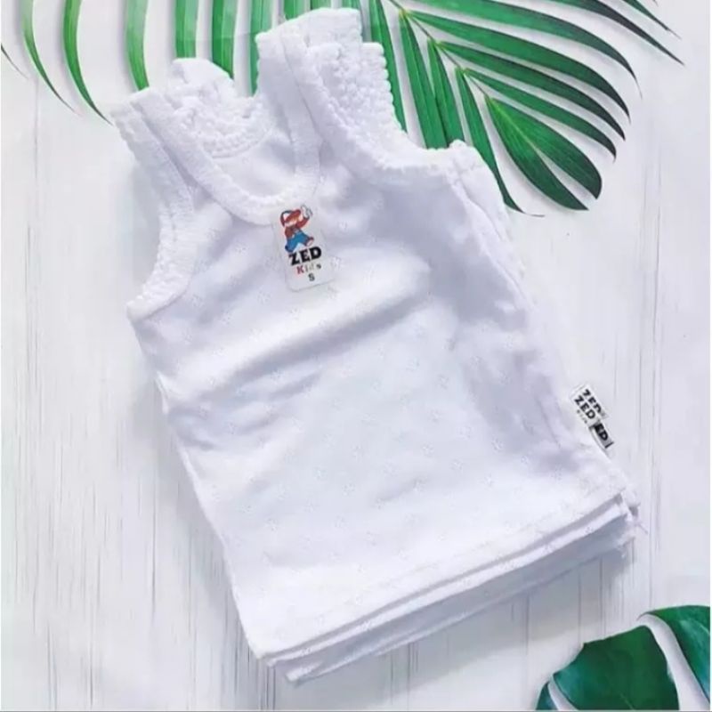 Singlet Bayi / Kaos dalam bayi polos ukuran S M L XL