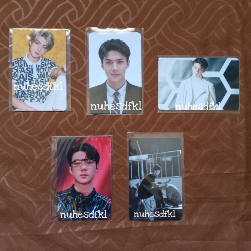 PHOTOCARD SEHUN ELYXION DOT  TICKET HOLDER / PHOTOCARD SEHUN EXPLORATION DOT TICKET HOLDER OFFICIAL