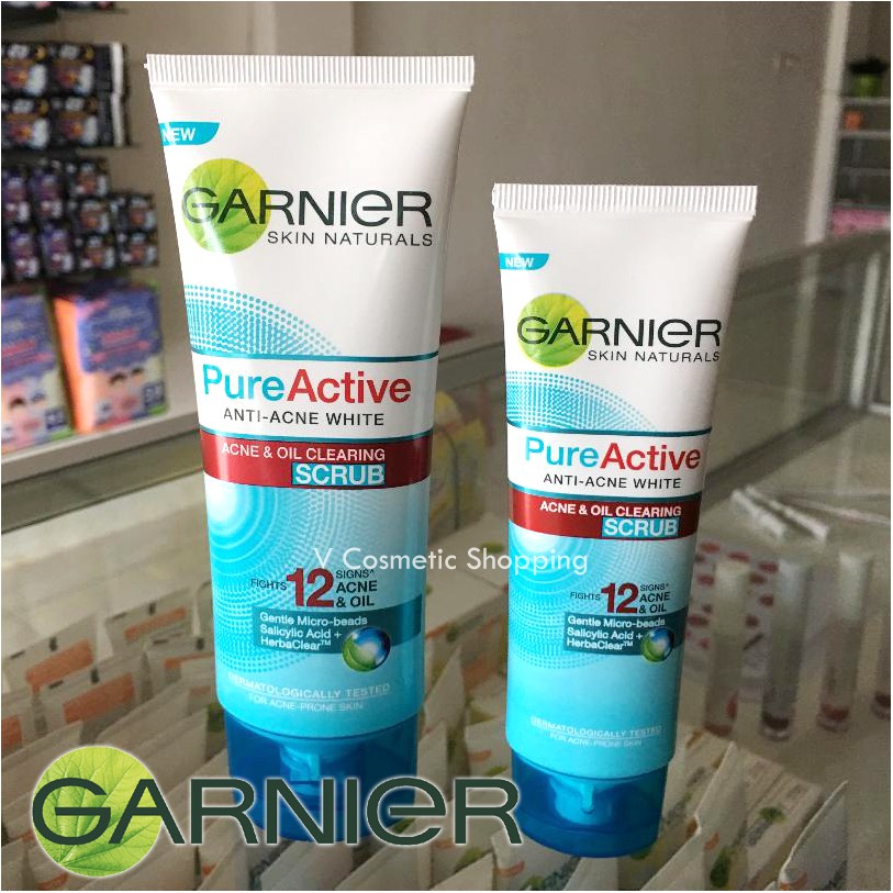 Garnier Pure Active Acne &amp; Oil Clearing Scrub 50ml &amp; 100ml