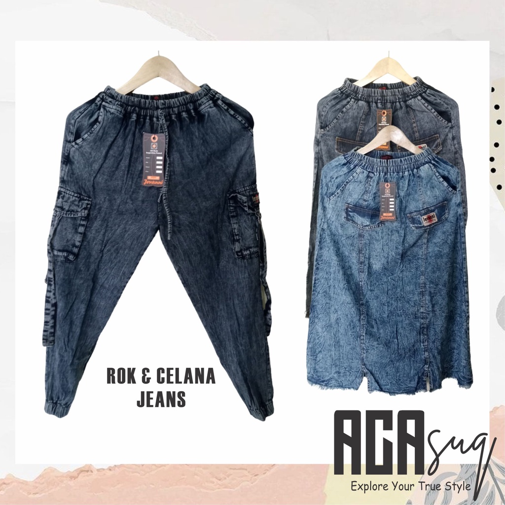 Celana joger jeans wanita - Celana joger cargo jeans wanita - joger jeans wanita