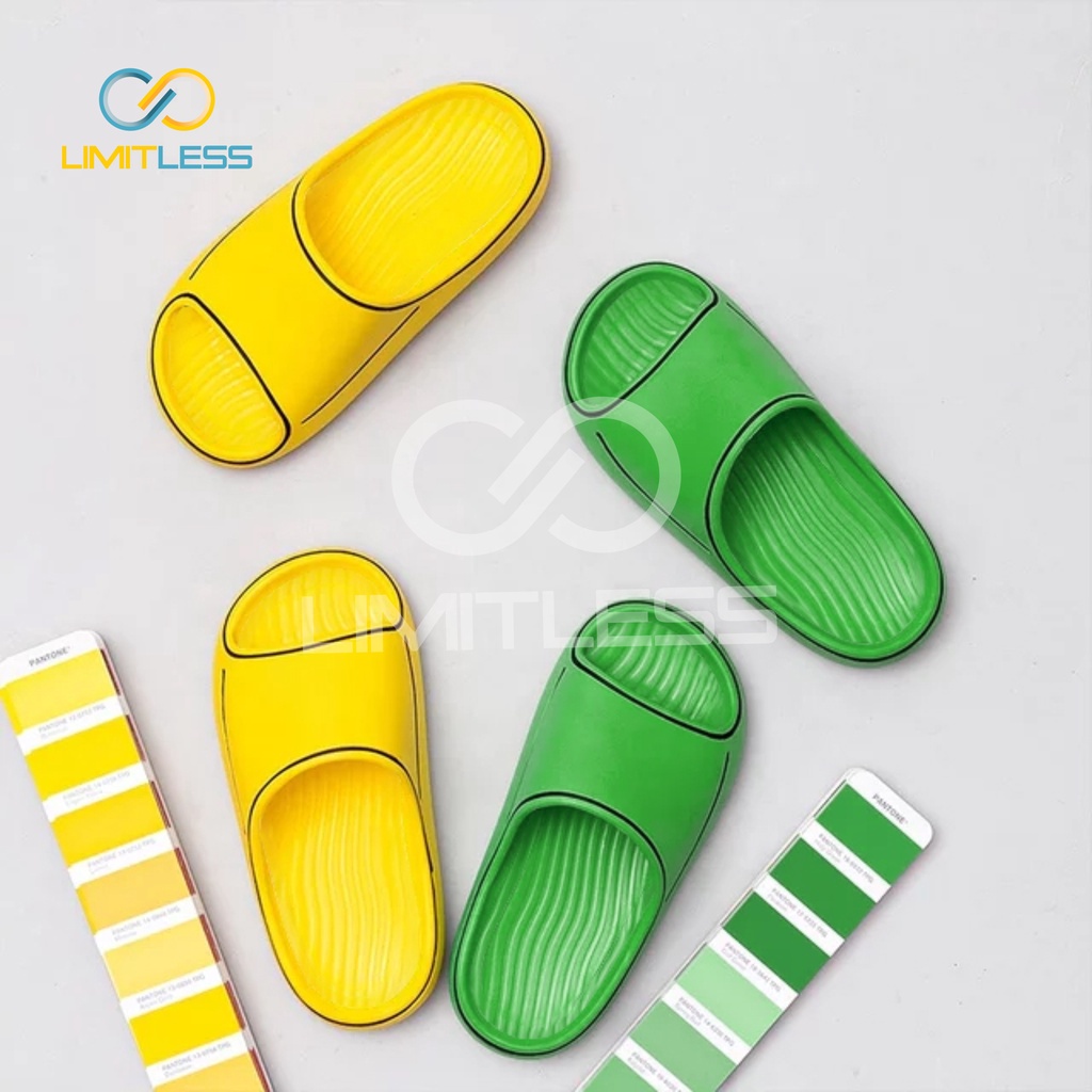 Zerolimit - Sandal Slipper Cartoon Wanita Casual Sendal Slip On Cewek Kartun Colorfull Sandal Jelly Wanita Anti Licin