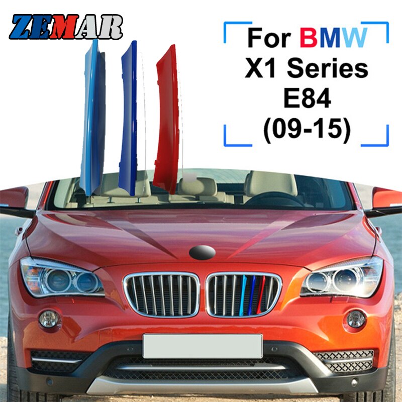 3pcs Klip Trim Grille Mobil Balap BMW X1 E84 F48 F49 Bahan ABS 09-15 2016 2017 2018 2019 2020