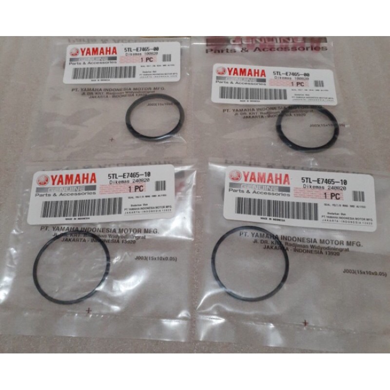 ORING SIL SEAL PULLY PULI FINO 115 MIO SOUL MIO SPORTY ASLI ORI YAMAHA 5TL E7465 00 (2 PCS) &amp; 5TL E7465 10 (2 PCS)