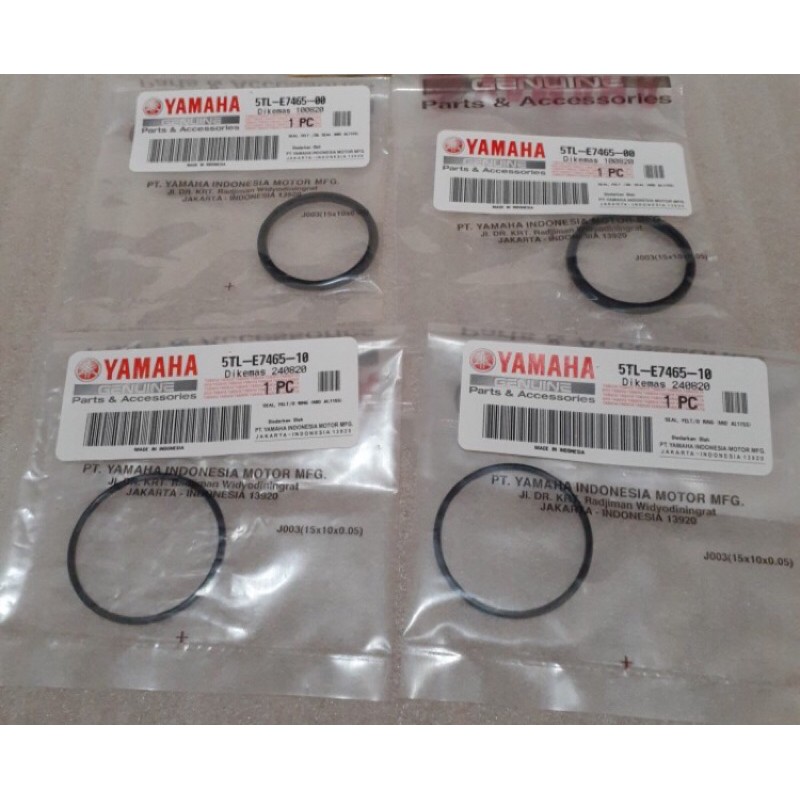 ORING SIL SEAL PULLY PULI FINO 115 MIO SOUL MIO SPORTY ASLI ORI YAMAHA 5TL E7465 00 (2 PCS) &amp; 5TL E7465 10 (2 PCS)