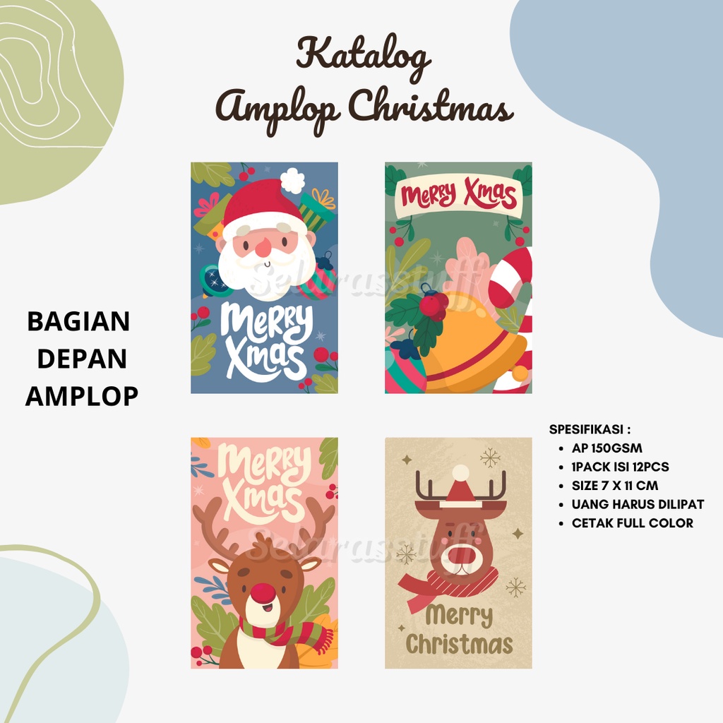 

Amplop Natal / Christmas / Xmas/ANGPAO 1PACK NATAL