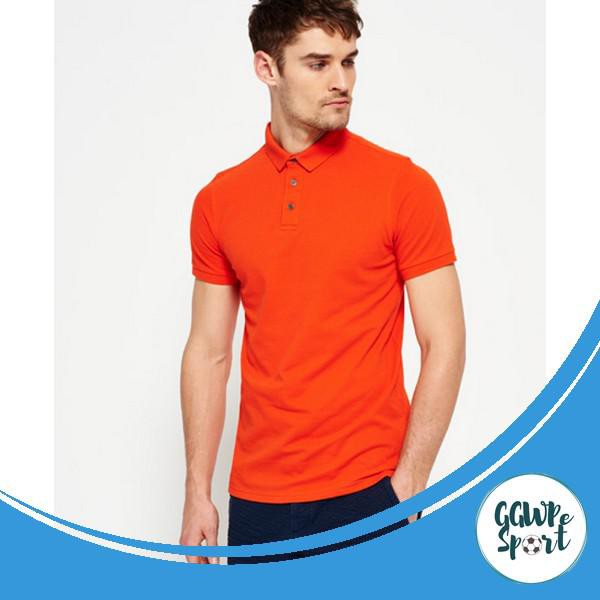 Terlaris Polo Oren Polo Shirt Pria Men Cowok Kualitas Terbaik